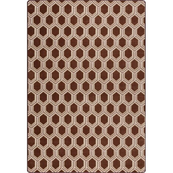 Milliken Imagine Area Rug VENETO Veneto Cordovan Scales Nonobjective 3' 10" x 5' 4" Rectangle