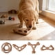 thumbnail image 1 of Juguetes para morder perro de larga duración y cachorros que están dentiendo: madera natural y huesos de plástico para limpiar los dientes y aliviar la ansiedad, 1 of 6