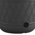 thumbnail image 4 of Suncast 14'' x 12'' Durable Plastic Decorative Hose Pot, Gray (8 Pack), 4 of 5