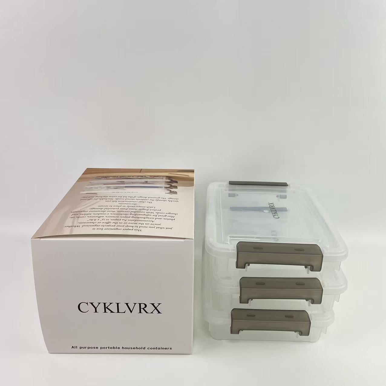 CYKLVRX All purpose portable household containers,Transparent Plastic Empty Multipurpose Tackle Box, First Aid, Sewing Kit, Arts Crafts Supplies Storage