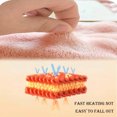 thumbnail image 4 of Maplenight Premium Rabbit Flannel Queen Size Mattress Cover - Warm, Non-Slip, Double-Sided Edging, Machine Washable (150x200cm) Pink, 4 of 5