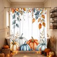 thumbnail image 5 of Fall Shower Curtain with Autumn Leaf Pattern, Waterproof Bathroom Panel with Rust Resistant Holes, Fall Decor Home Accent for Bath Stall Tub, 5 of 6