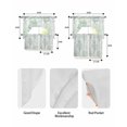 thumbnail image 6 of Sage Green Coral Coastal Swag Valance and Tier Curtains 24'' Length Set, Summer Beach Seaside Nautical Light Filtering Kitchen Curtains, Tier Curtain Valances for Bathroom/Living Room/Bedroom/Café, 6 of 6