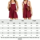 thumbnail image 2 of Carga Total Traje de diario de talle alto para mujer con botones en general de carga de algodón (rojo vino XXL) Ygjytge para Mujer Vino rojo T L, 2 of 8