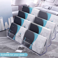 thumbnail image 4 of 2X Business Card Holder,8 Pocket Acrylic Business Card Holder for Desk Business Card Stand Desktop, 4 of 9