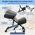 thumbnail image 6 of Topbuy Height Adjustable Kneeling Chair Posture Correction Stool with Angled Seat to Relieve Pain, 6 of 9