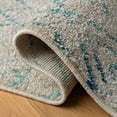 thumbnail image 6 of SAFAVIEH Madison Hannah Geometric Area Rug, Ivory/Aqua, 6'7" x 9'2", 6 of 10