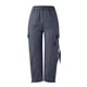 thumbnail image 4 of Pantalones deportivos Gibobby Pantalones de carga holgados para mujer Gris S, 4 of 5