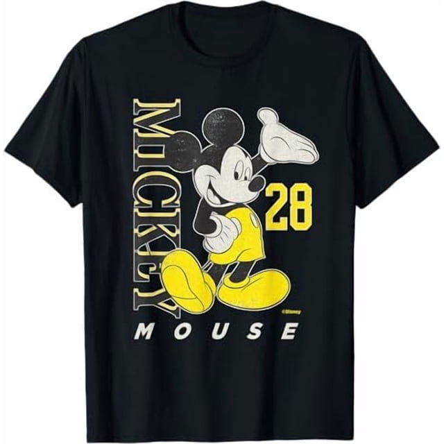 Disney Mickey Mouse T-Shirt Vintage Classiques 28e Anniversaire Rétro Toutes Tailles P-5TG