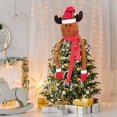 thumbnail image 4 of Christmas Tree Topper Decorative Gift Christmas Tree Decoration Xmas Ornament Deer, 4 of 8