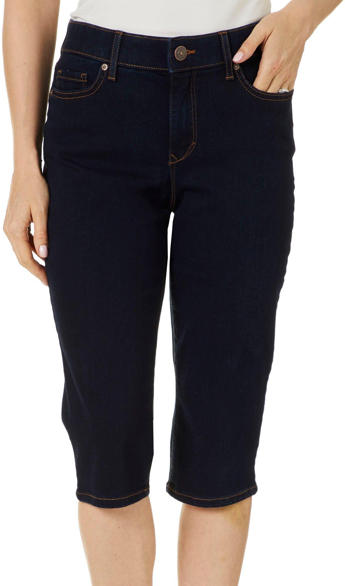 Gloria Vanderbilt Womens Comfy Curvy Solid Skimmer Shorts