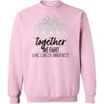 thumbnail image 2 of Inktastic Together, We Fight Lung Cancer Awareness Adult Sweatshirt, 2 of 4