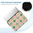 thumbnail image 2 of FORMRS 15"-15.6" Laptop Sleeve Protective Case Soft Carrying Quilted Computer Bag Cover, Green Symmetrical Stars, 2 of 7