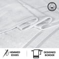 thumbnail image 4 of Casa Lino 4Pc Premium Bath Towels (54" x 27") - 100% Cotton, 400GSM, Ultra Soft & Absorbent (White), 4 of 6