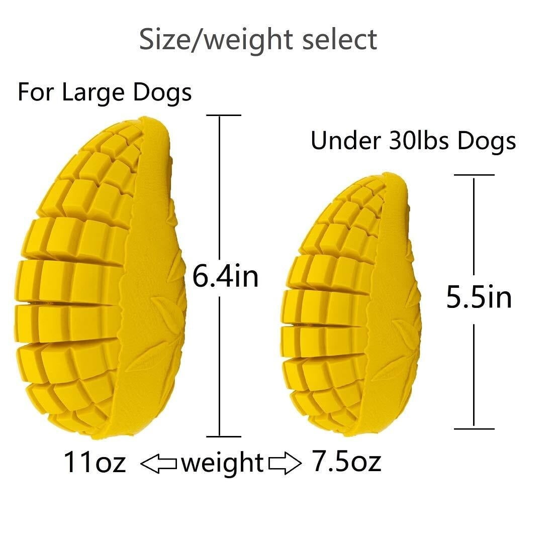 Upgrade Mango Dumbbells Dog Chew Toys for Aggressive Chewers Large Dogs, Indestructible Tough Dog Toys Interactive Durable with Mango Scent, Dental Clean Highly Bite Resistant