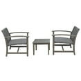 thumbnail image 4 of Patioflare Galena FSC Acacia Wood and Wicker Oversized Bistro Set, 4 of 6
