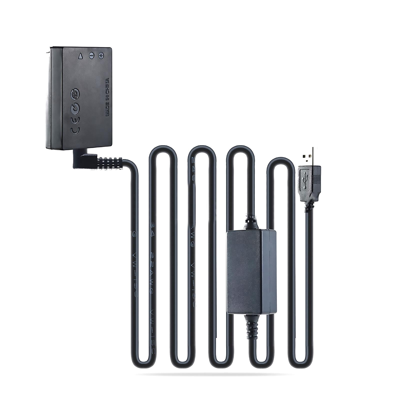 Cameras Dummy Battery, DC Coupler LP-E12 AC Power Adapter Kitfor for Canon EOSM, M2, M10, M50, M100, M200, M50 Mark II