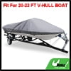 thumbnail image 2 of REGALWOVEN Boat Cover Waterproof Fishing Ski Bass Speedboat V-shape 20-22ft 210D Trailerable Gray 700 x 280cm, 2 of 4