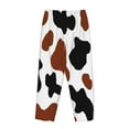 thumbnail image 5 of Daiia Brown Black Cow Women's Sleep Pant with Pockets and Drawstring,Pajama Pants-X-Large, 5 of 9