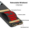 thumbnail image 2 of Compatible Hand Strap Case for Samsung Galaxy Z Flip 5 Wristband Case with Camera Screen Protector,Shockproof PU Leather Cover Protective Flip Phone Case for Samsung Flip 5 5g Case Stand Black, 2 of 13