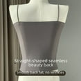 thumbnail image 3 of Ice Silk beauty back camisole women's inner wear anti-exposure with chest pad one-piece seamless underwear bra summer, 3 of 4
