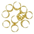 thumbnail image 3 of 10 Piezas de Anillos de Filigrana Ajustables de Latón con Pegamento en La Almohadilla de 7,5 Vintage Bronce, 3 of 6