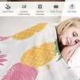 thumbnail image 3 of ARISTURING Pineapple Blanket for Kids, Pineapple Throw Blankets for Girls, Soft Cozy Pineapple Fruit Flannel Blankets for Fruit Lovers, Lightweight Fuzzy Pineapple Blanket for Couch Sofa Bed, 3 of 6