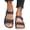 Dark Blue, variant on Women's Orthopedic Platform Wedge Sandals, Open Toe Adjustable Strap Walking Shoes, Comfortable Summer Footwear for Daily Wear, Travel Black 38