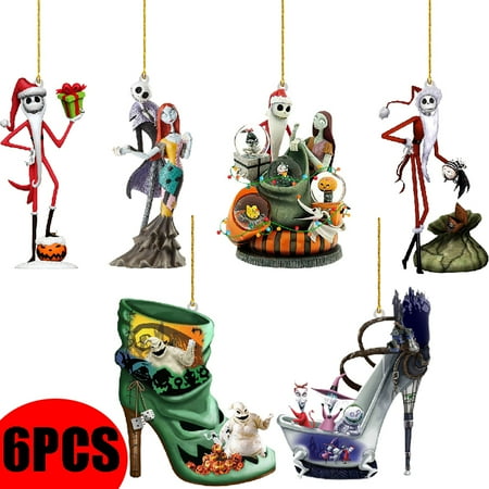

The Nightmare Before Christmas Acrylic Pendant Jack And Sally Doll Pendant 1PCS