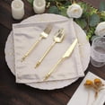 Efavormart 5 Pack Beige Shimmer Sequin Dots Polyester Dinner Napkins ...
