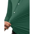 thumbnail image 3 of Youclos Men's Stretch Slim Fit Long Sleeve Shirt - Soft Long-Lasting Stretch Wear for Daily Commute and Business Casual, 3 of 6