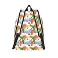 thumbnail image 2 of Lsque Gnome and Surfing Pattern Canvas Daypack, Durable Backpack, High-quality Versatile Backpack,Vintage Compact Backpack-Medium, 2 of 6