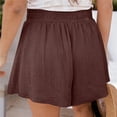 thumbnail image 4 of Womens Shorts Drawstring Mid-Rise Shorts Summer Casual Shorts for Women, 4 of 8