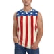 thumbnail image 1 of Balery America Flags2 Camisetas sin mangas para hombre, absorbe la humedad y protege contra el mal olor.-3X-Large, 1 of 7