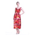 thumbnail image 4 of Women's Hawaiian Maxi Tank Elastic Luau Dress in Sunset Patterns, 4 of 4