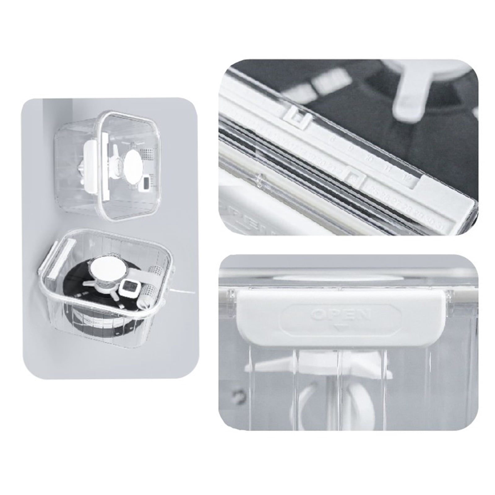 Filament Accessory for 3D Printer, Moisture-proof Sealed Filament Dryer Box with Mount Rack, Keeping Filaments Dry, Large Capacity