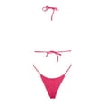 thumbnail image 5 of Gubotare Women Micro Bikini 2 Piece Swimsuit Mini Thong Set Bathing Suit Swimwear Watermelon Red M, 5 of 5