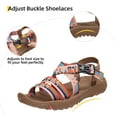 thumbnail image 5 of OutPro Womens Hiking Sandals Open Toe Sandal for Women Anti-skidding Outdoor Water Sandals Comfortable Athletic Sandals for Beach Brown, 5 of 9