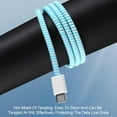 thumbnail image 5 of 10 Pcs Spiral Cable Protector Topboutique Colorful Phone Charger Protector Cover Headphone Cable Saver Cable Wrap for Phone Mac Charging Cable/USB Cable Wire/Earphone Cable,10 Colors, 5 of 7