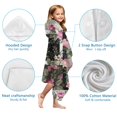 thumbnail image 7 of Pioneer Flower Floral Print Pattern Hooded Bath Towel，60"x35" for Ages 3 To 12 Kids, Quick Dry Lightweight Soft Microfiber Hood Beach Towel Cover Up for Kids, 7 of 7