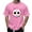Pink, variant on 2025 Men's Halloween Graphic Tee; Funny Graffiti Crewneck T-Shirts, Loose Fit Short Sleeve Novelty Top, Dark Casual Halloween Shirt