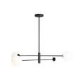 thumbnail image 6 of 4 Light Globe Mid Century Black Brass Sputnik chandelier light Fixture, 6 of 10
