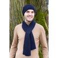 thumbnail image 3 of SAOL Mens Wool Ribbed Knit Aran Scarf Soft and Super Warm Muffler from Ireland, 3 of 3