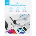 thumbnail image 2 of Anker Charging Station (100W), 9-in-1 USB C Power Strip with 300J Surge Protection, for iPhone 15 and MacBook, 5 ft Flat Cable and Plug, 4 USB C and 2 USB A Ports, 3 AC Outlets, for Home, Office, 2 of 5