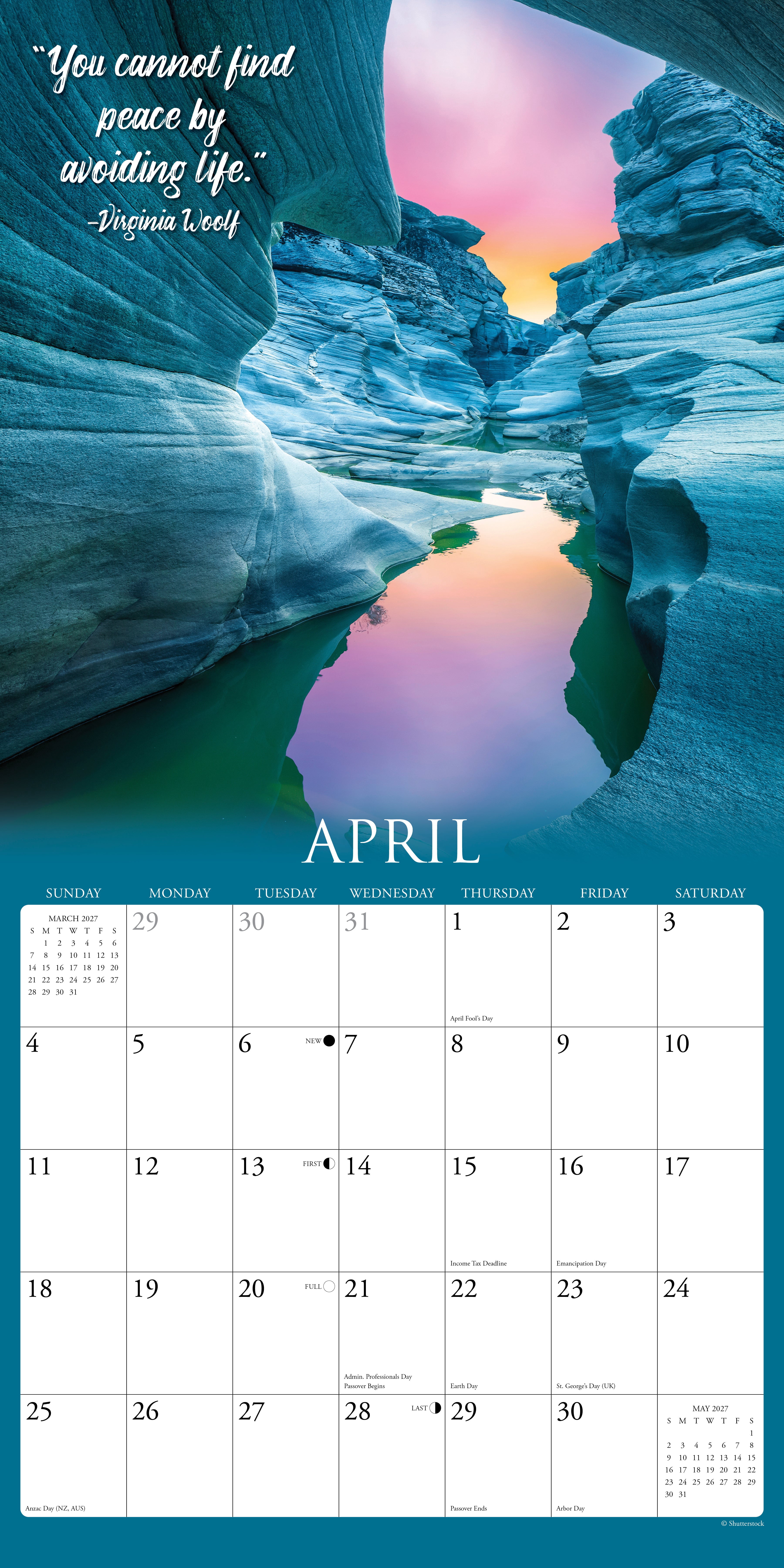 Willow Creek Press, Inner Reflections 2027 Wall Calendar