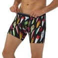 thumbnail image 3 of Picia Colorful Fishing Lures Pattern Men's Athletic Long Leg Briefs , Performance Stretch Underwear，Moisture-Wicking, 3 of 7