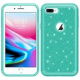 thumbnail image 2 of Kaleidio Case For iPhone 8 Plus, iPhone 7 Plus [Glitter Impact] 2-Piece Armor [Shockproof] Dual Layer Protector Cover [Teal/Teal], 2 of 4