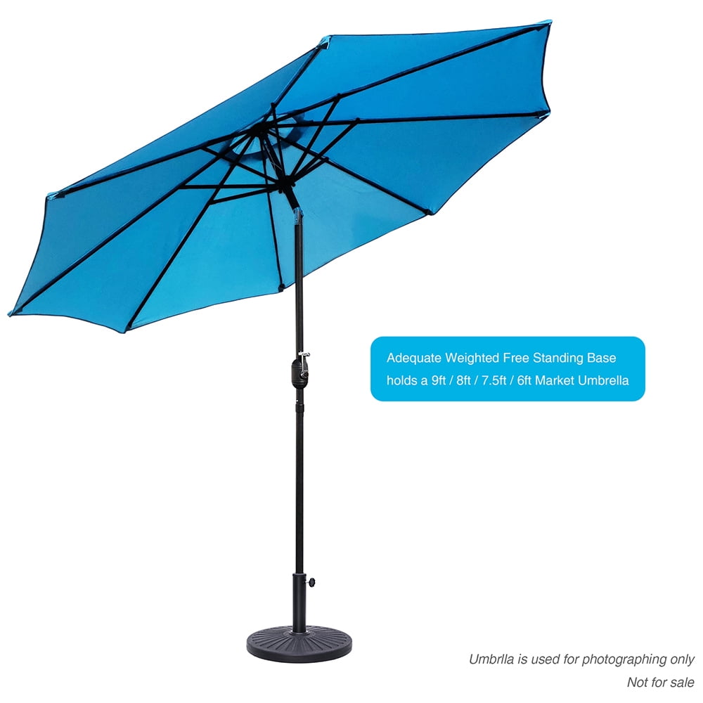 Ultrashades 26.5 lbs. Patio Umbrella Base,  Mareket Umbrella Base for Yard Garden Poolside in Black