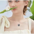 thumbnail image 2 of CACA LADY Rose Heart Locket Necklace that Hold 2 Photos Sterling Silver Personalized Customized Jewelry Memory Photos Keep Someone Near to You Rose Picture Locket Pendant Heart Locket Necklace for Wo, 2 of 6