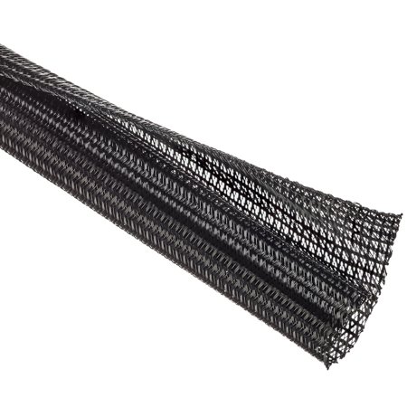 Flexible Semi-Rigid Wrappable Split Tube 3/4 Diameter PER FOOT Blac